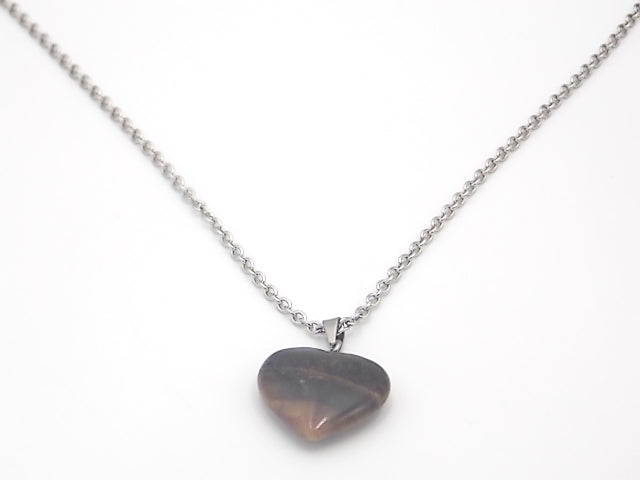 Colgante de piedra natural de Ojo de tigre en forma de Corazón de 20mm