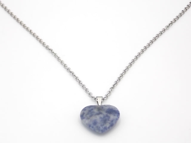 Colgante de piedra natural de Sodalita en forma de Corazón de 20mm