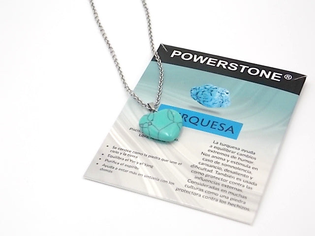 Colgante de piedra natural de Turquesa en forma de Corazón de 20mm