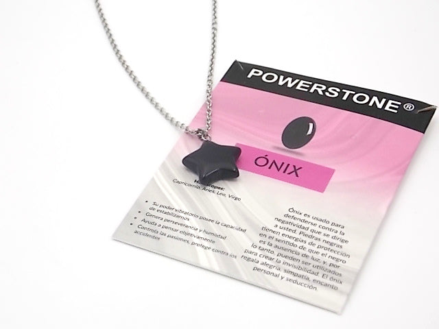 Colgante de piedra natural de Ónix en forma de Estrella de 20mm