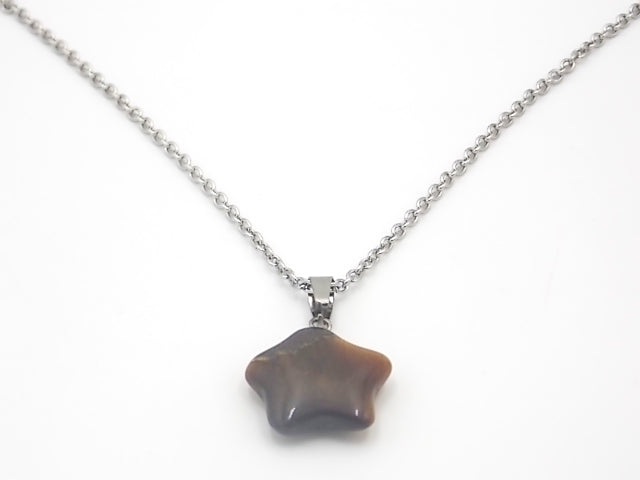 Colgante de piedra natural de Ojo de tigre en forma de Estrella de 20mm