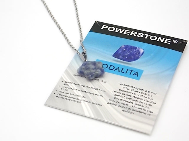 Colgante de piedra natural de Sodalita en forma de Estrella de 20mm