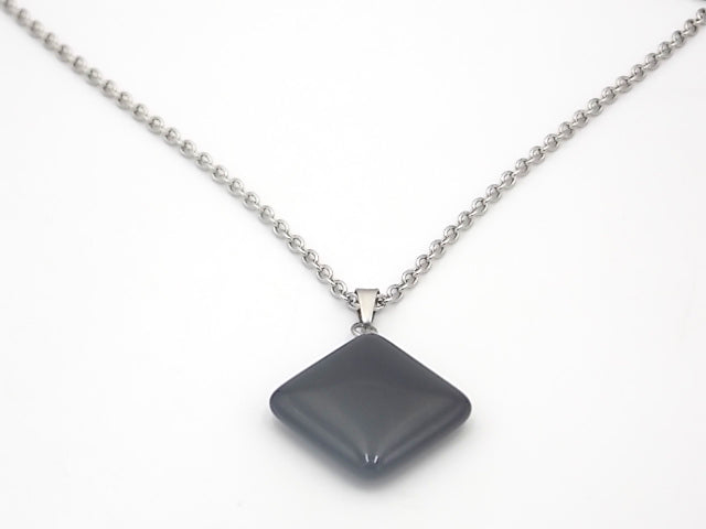 Colgante de piedra natural de Ónix en forma de Rombo de 20mm