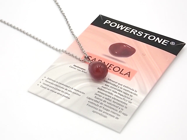 Colgante de piedra natural de Carneola en forma de Lágrima gruesa
