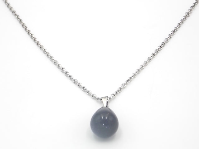 Colgante de piedra natural de Venturina azul en forma de Lágrima gruesa