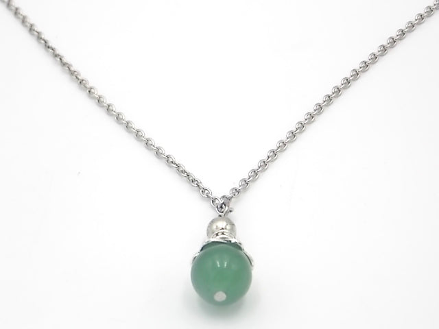 Colgante de piedra natural de Venturina verde en forma de Bola