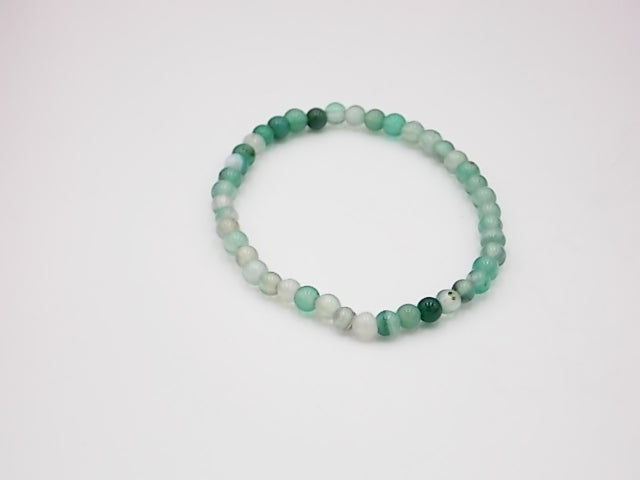 Pulsera de piedra natural de Ágata vario de 4mm
