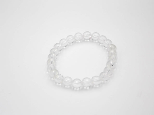 Pulsera de piedra natural de Cuarzo blanco de 8mm