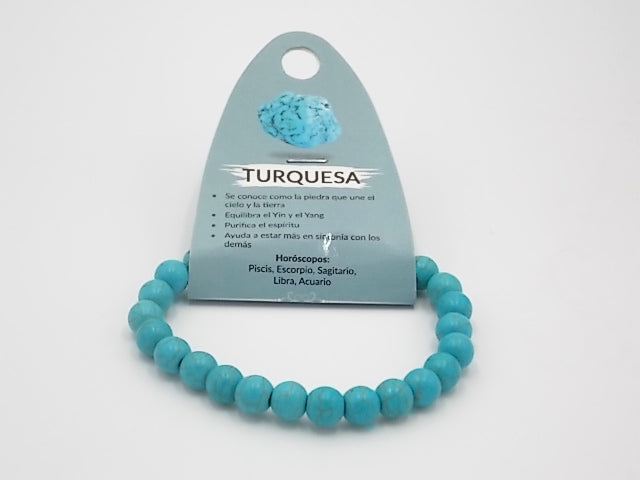 Pulsera de piedra natural de Turquesa de 8mm