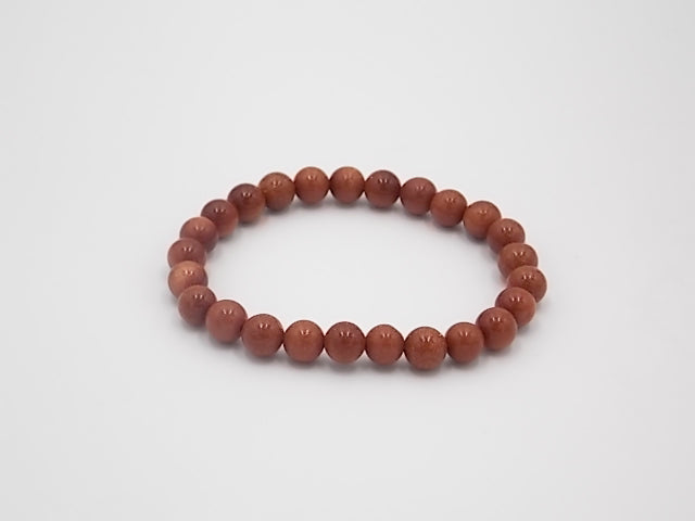 Pulsera de piedra de natural de Venturina dorada de 8mm