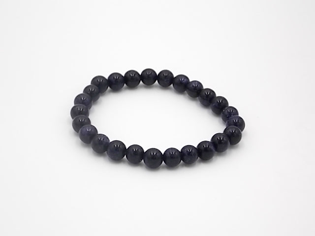 Pulsera de piedra natural de Venturina azul de 8mm