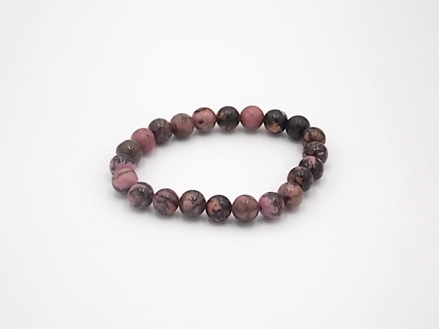 Pulsera de piedra natural de Rodonita de 8mm