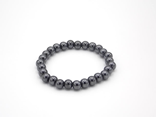 Pulsera de piedra de natural de Hematita de 8mm