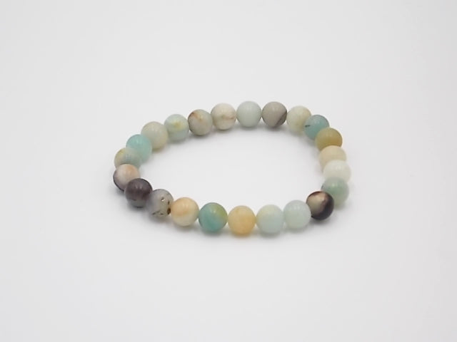 Pulsera de piedra natural de Amazonita de 8mm