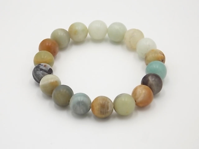 Pulsera de piedra natural de Amazonita de 10mm