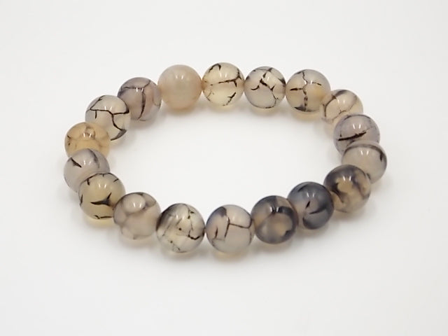 Pulsera de piedra natural de Ágata araña de 10mm