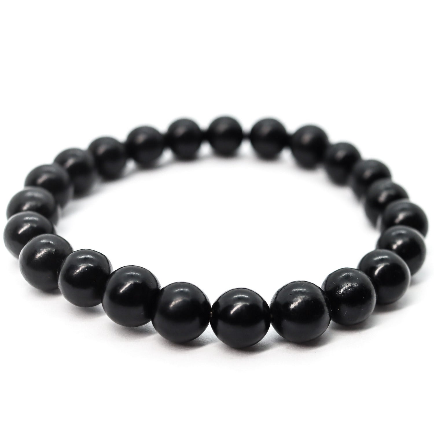Pulsera elástica de Azabache de 8mm