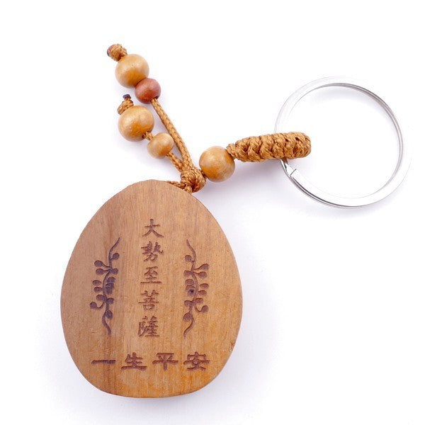 Llavero De Madera De Buda