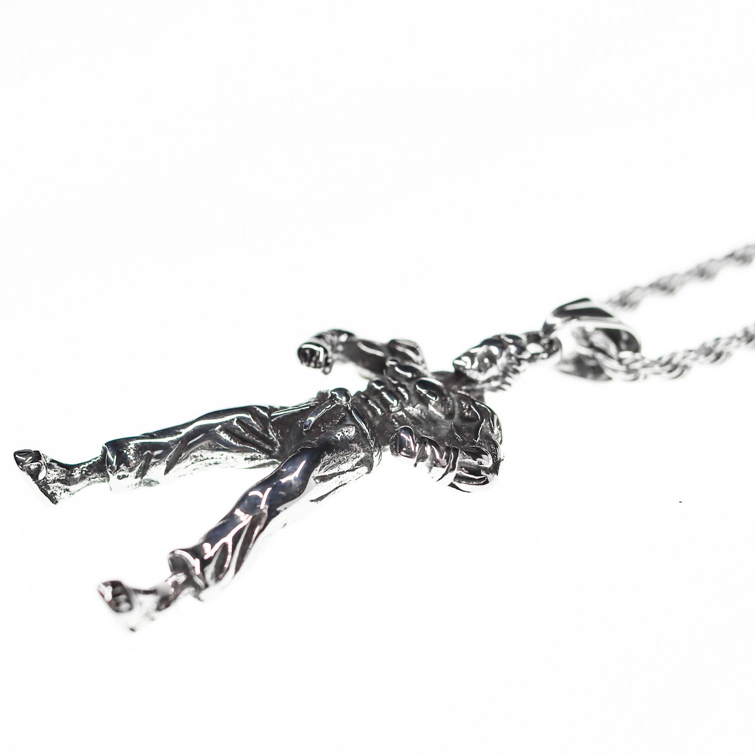 Colgante de acero inoxidable en forma de culturista