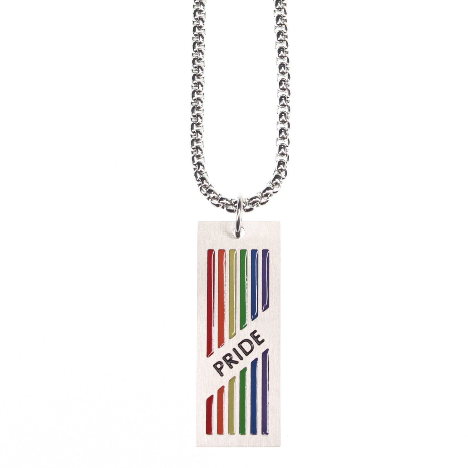 Colgante de acero inoxidable orgullo gay