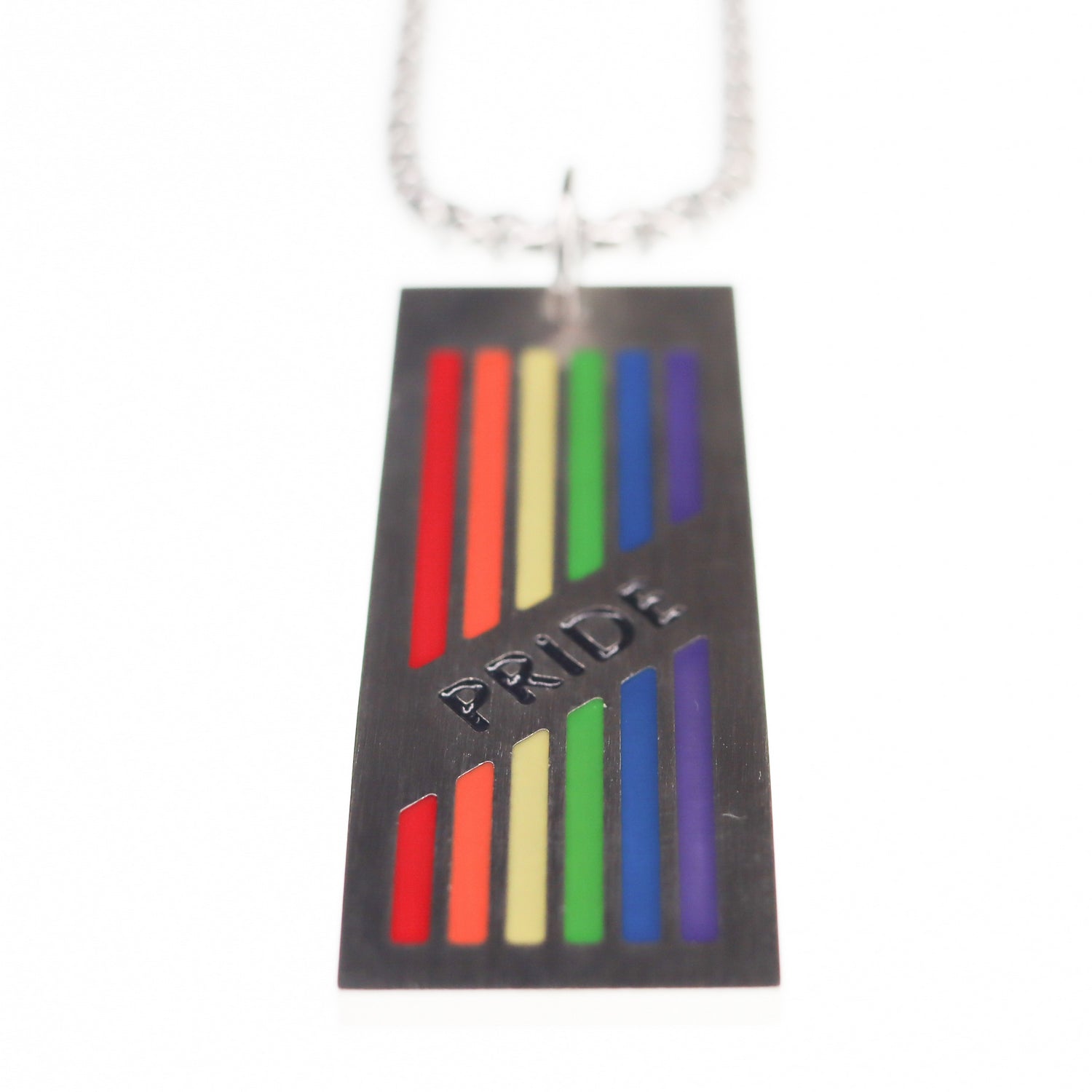 Colgante de acero inoxidable orgullo gay