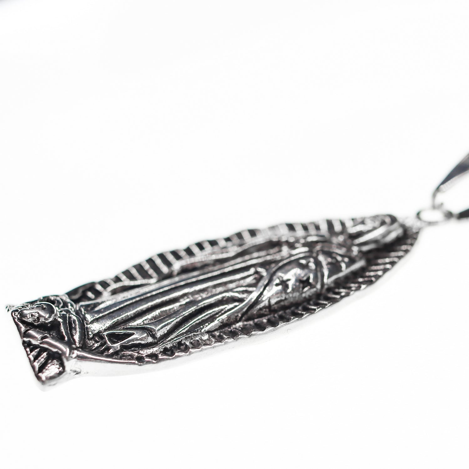 Colgante Virgen de acero inoxidable
