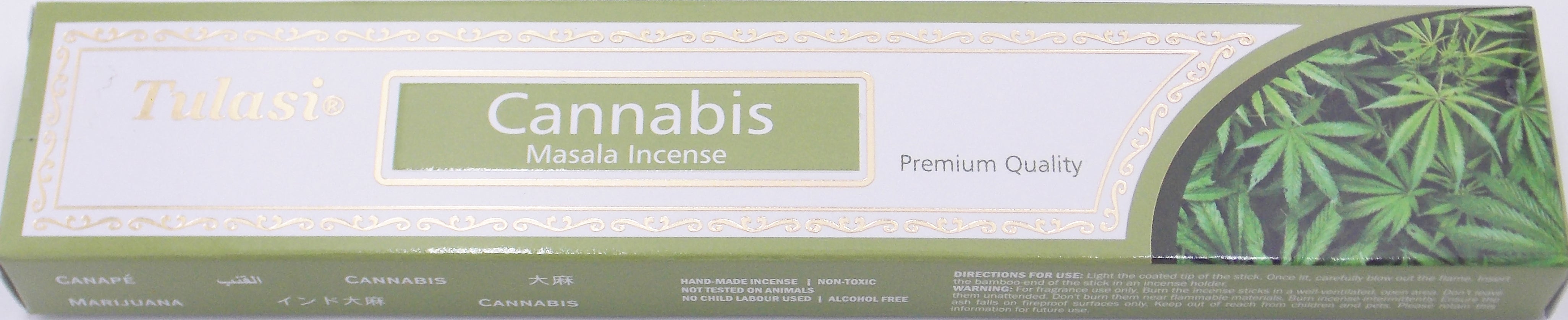 INCIENSO DE MARCA TULASI FRAGANCIA CANNABIS