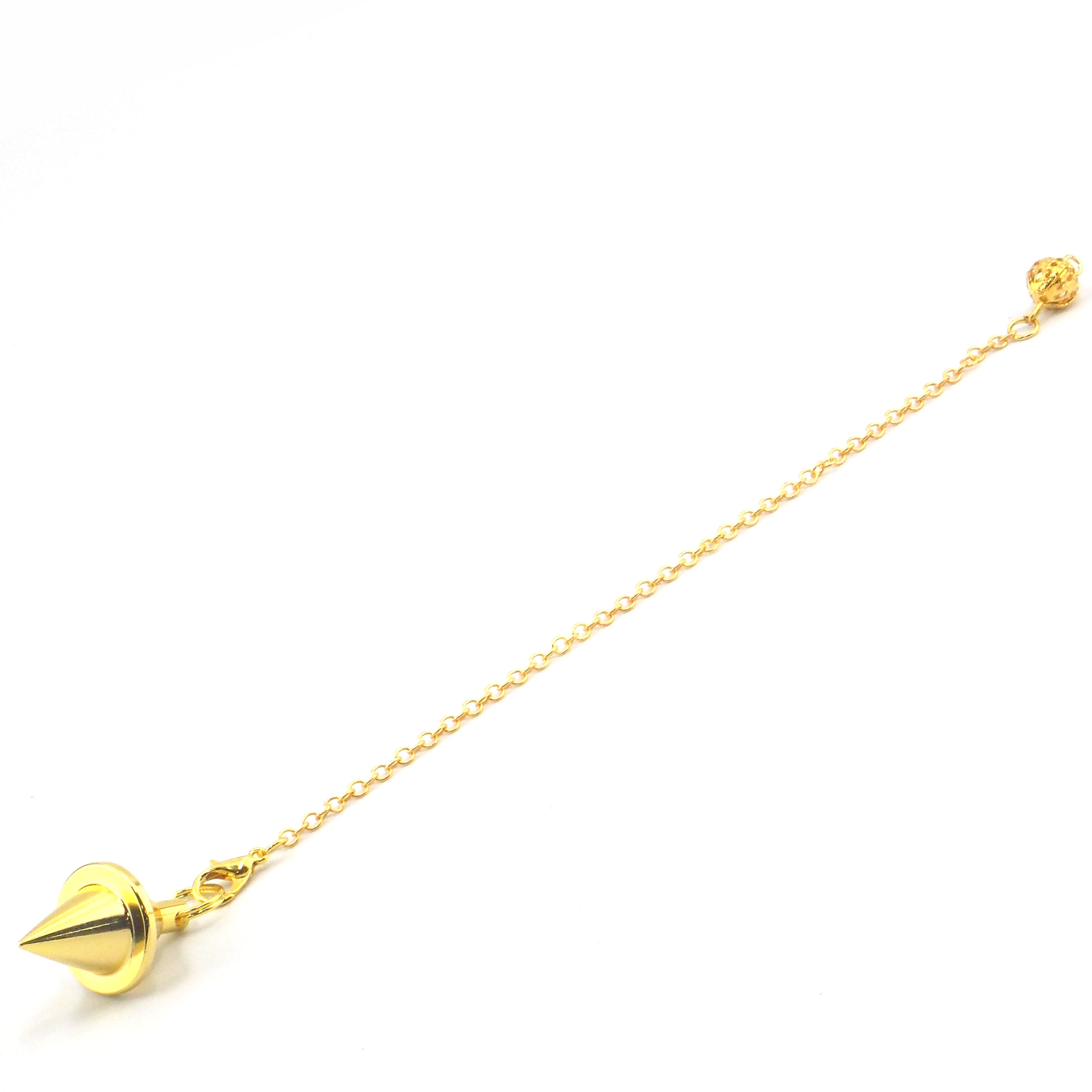 Péndulo de color dorado