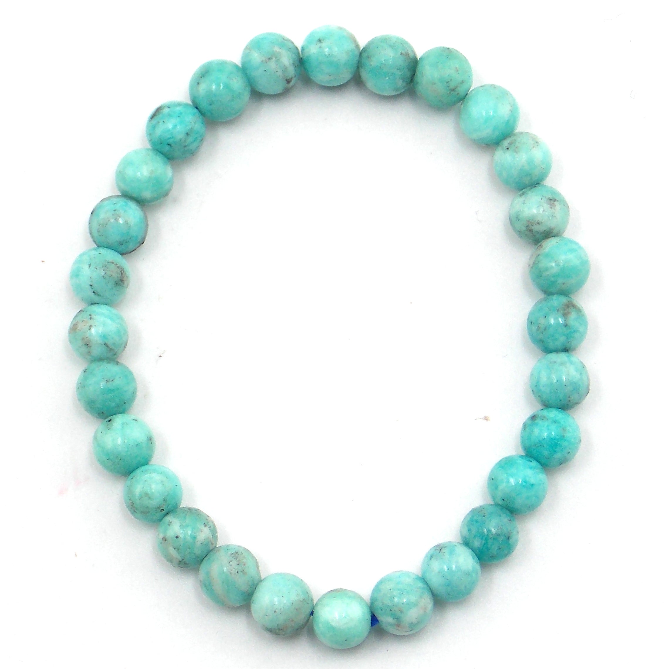 Pulsera de piedra natural de Amazonita de 8mm ( Calidad AAA)