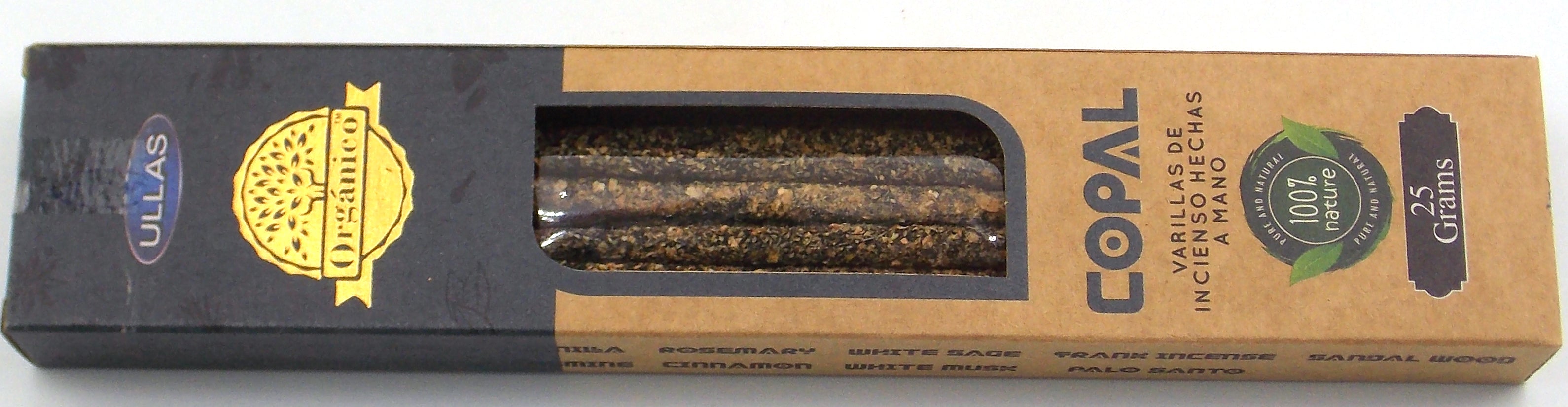 INCIENSO ORGÁNICO DE MARCA ULLAS FRAGANCIA COPAL