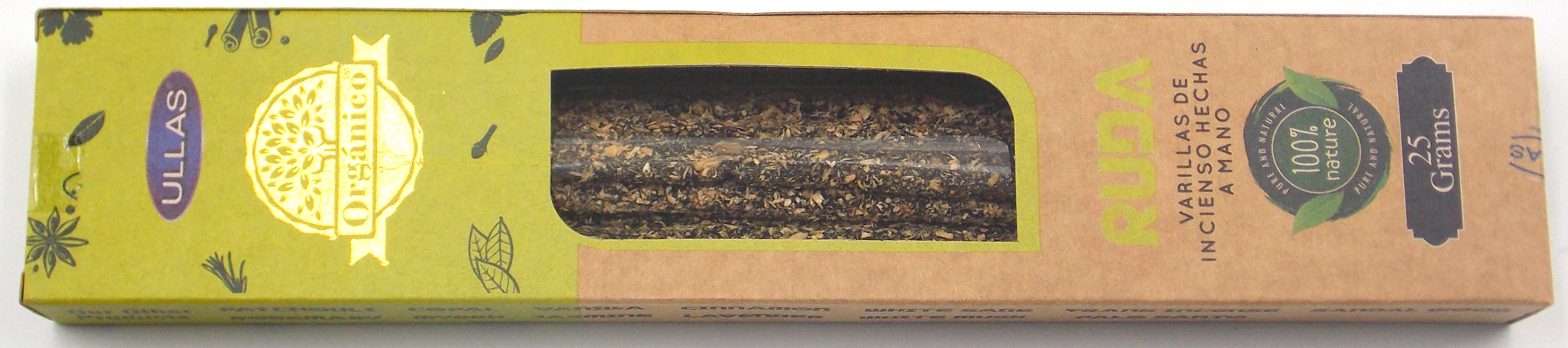 INCIENSO ORGÁNICO DE MARCA ULLAS FRAGANCIA RUDA