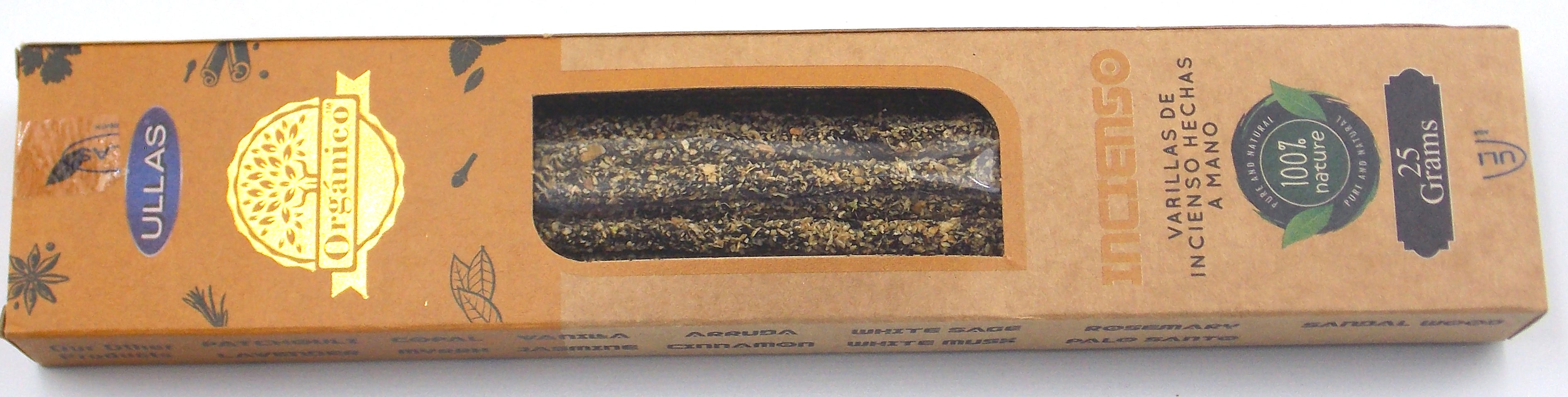 INCIENSO ORGÁNICO DE MARCA ULLAS FRAGANCIA FRANK INCIENSO