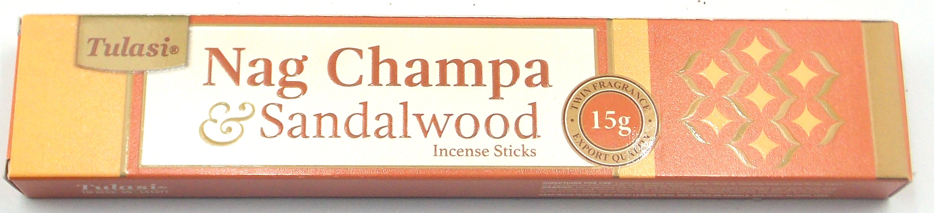 INCIENSO DE MARCA TULASI FRAGANCIA NAG CHAMPA & SÁNDALO