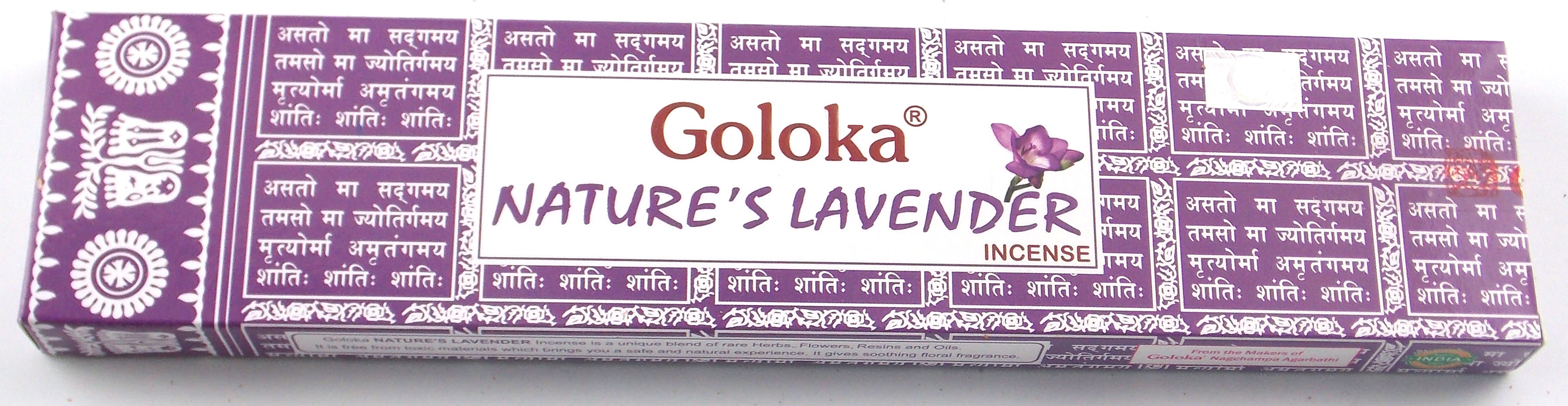 INCIENSO DE MARCA GOLOKA FRAGANCIA LAVANDA