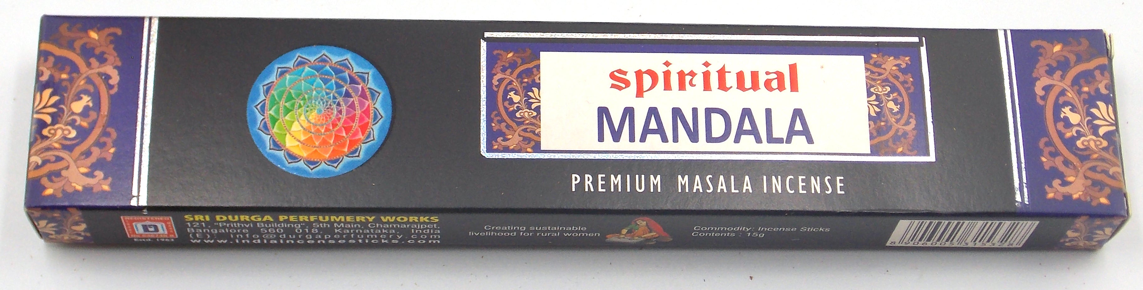 INCIENSO DE MARCA ULLAS FRAGANCIA SPIRITUAL MANDALA