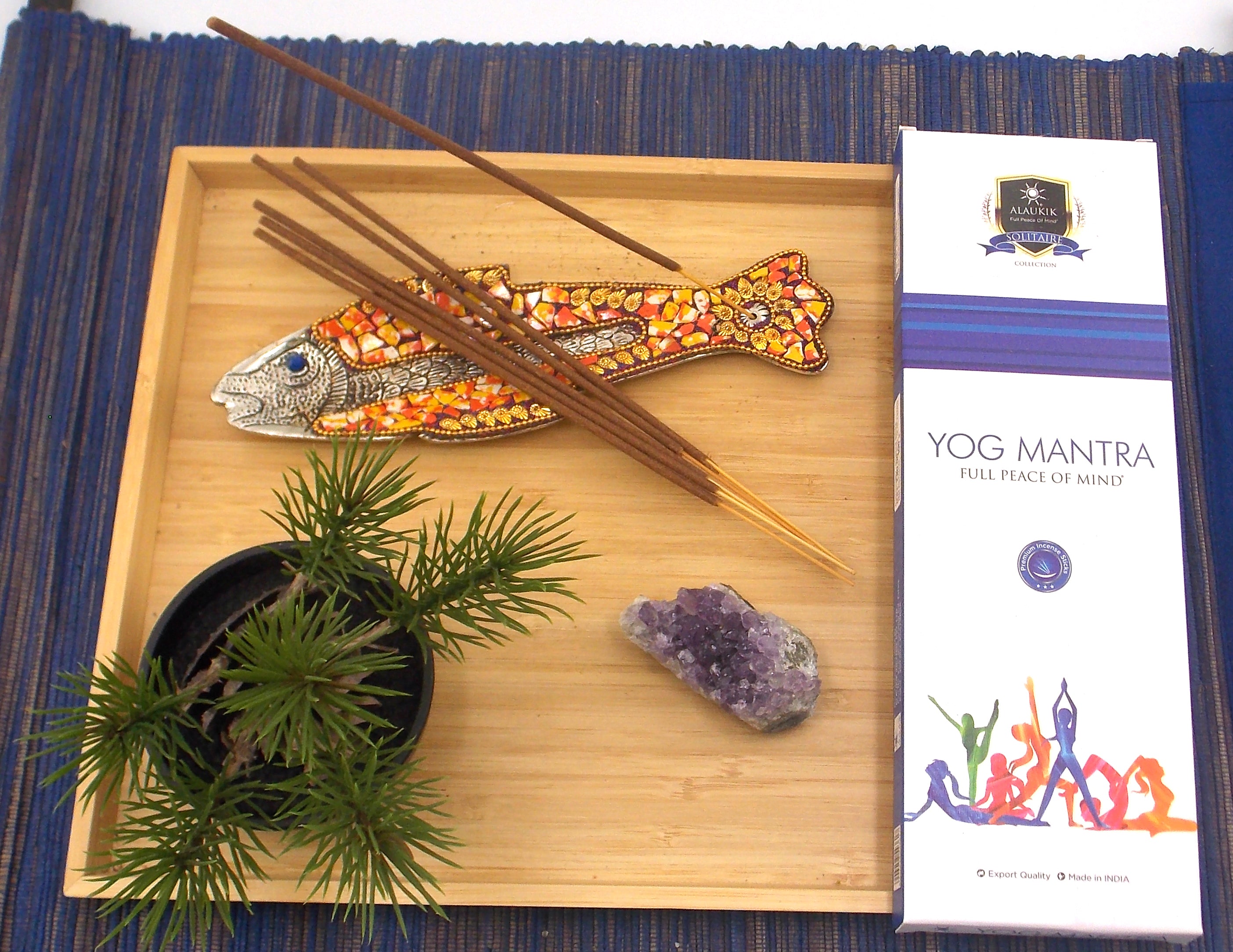 INCIENSO DE MARCA ALAUKIK SOLITAIRE COLLECTION FRAGANCIA YOG MANTRA