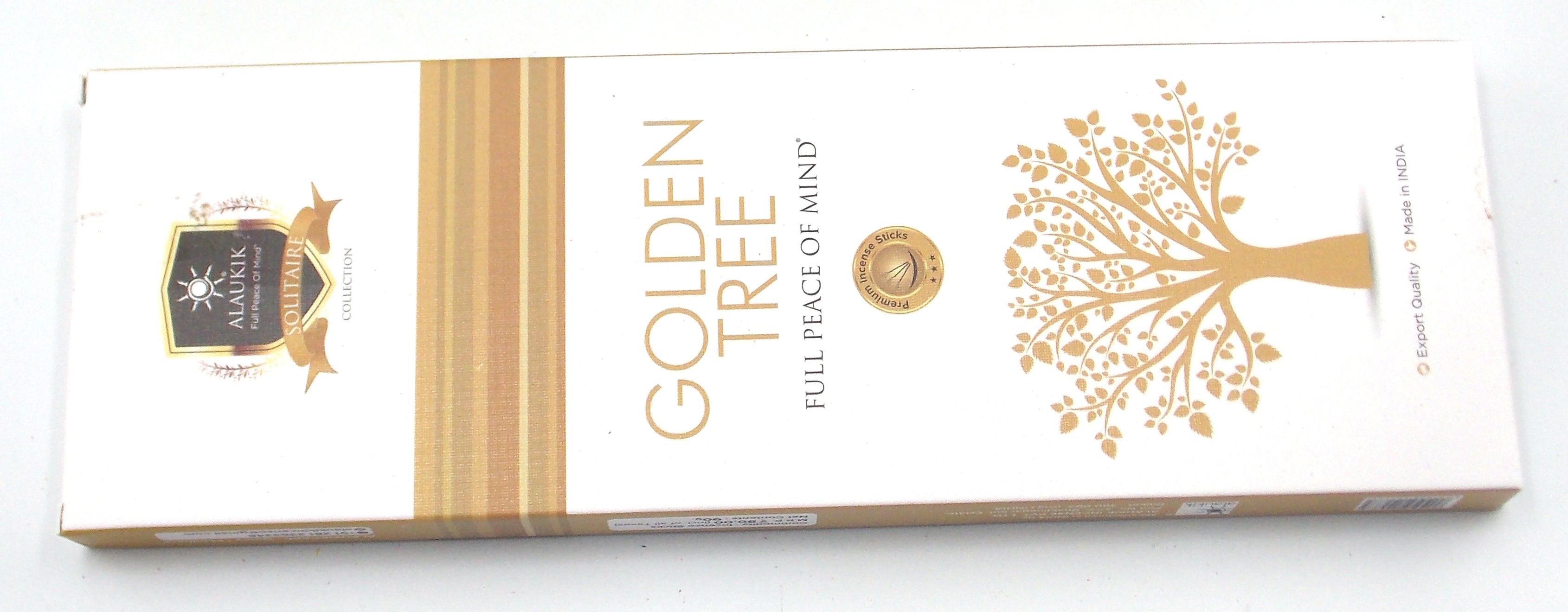 INCIENSO DE MARCA ALAUKIK SOLITAIRE COLLECTION FRAGANCIA GOLDEN TREE