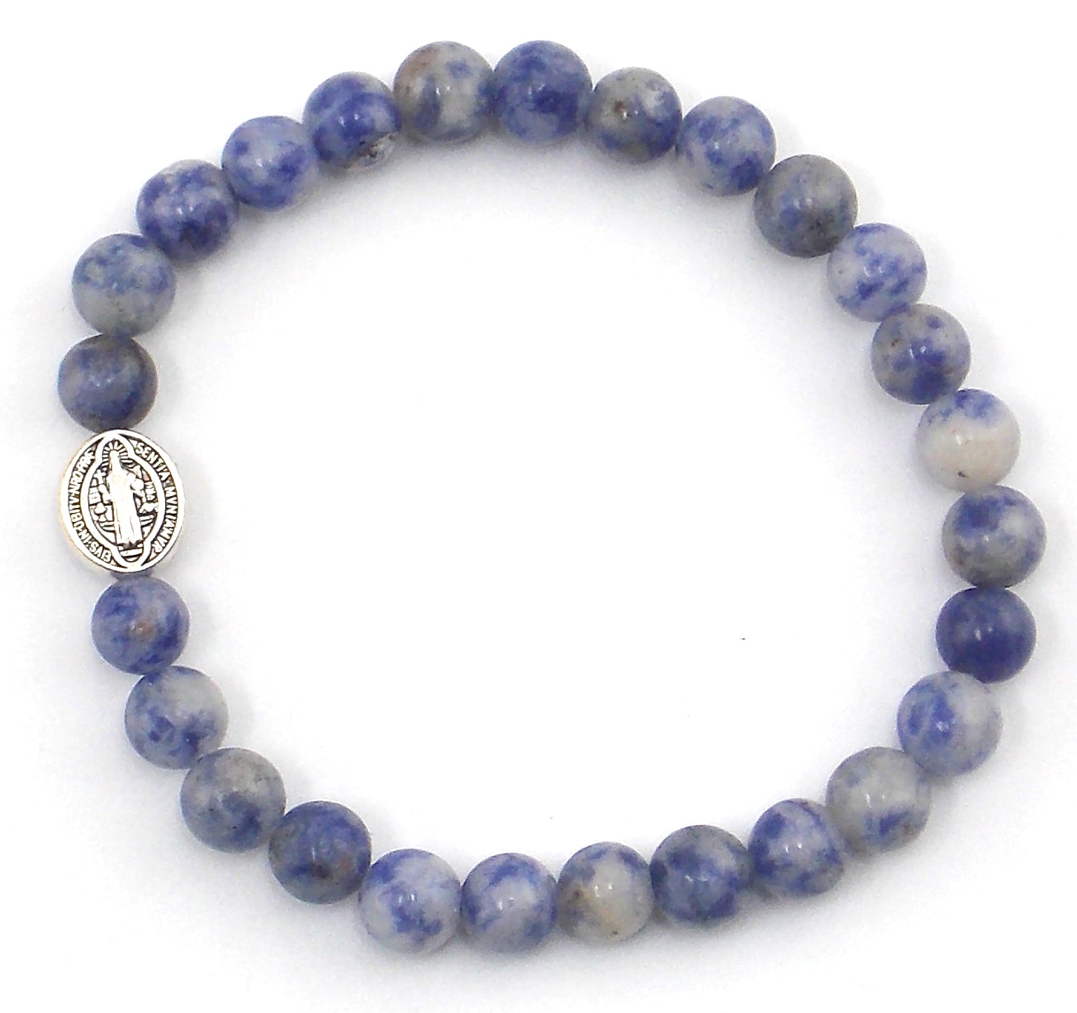 Pulsera de Sodalita con San Benito