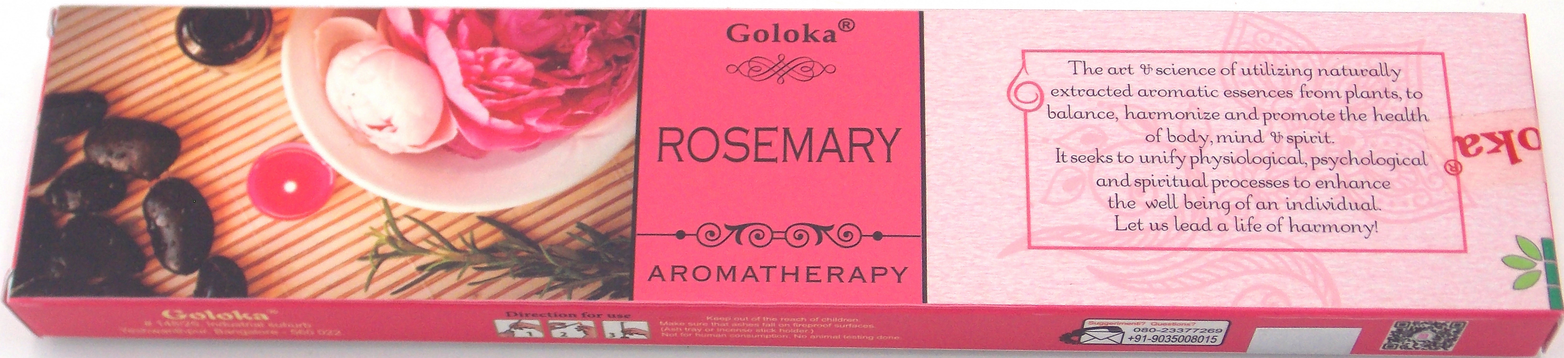 INCIENSO DE MARCA GOLOKA FRAGANCIA ROMERO