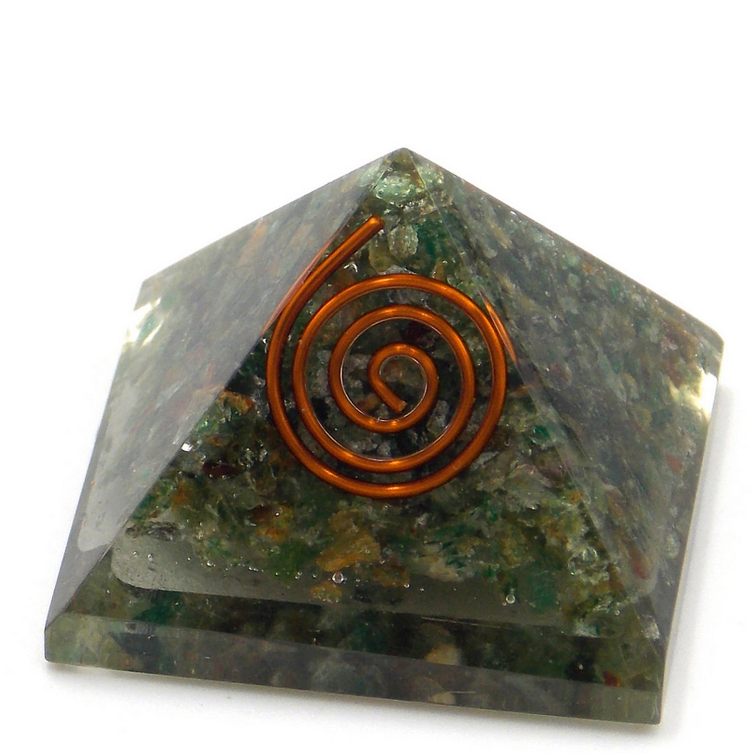 Pirámide de orgonita de aprox. 3cm de Jade