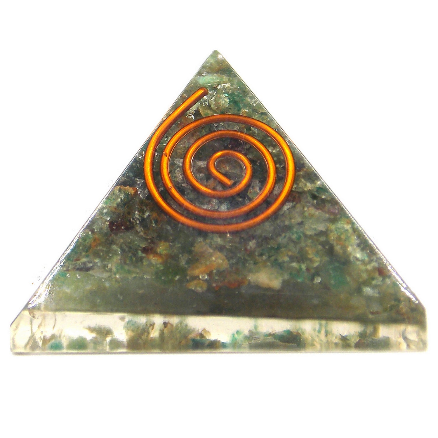Pirámide de orgonita de aprox. 3cm de Jade