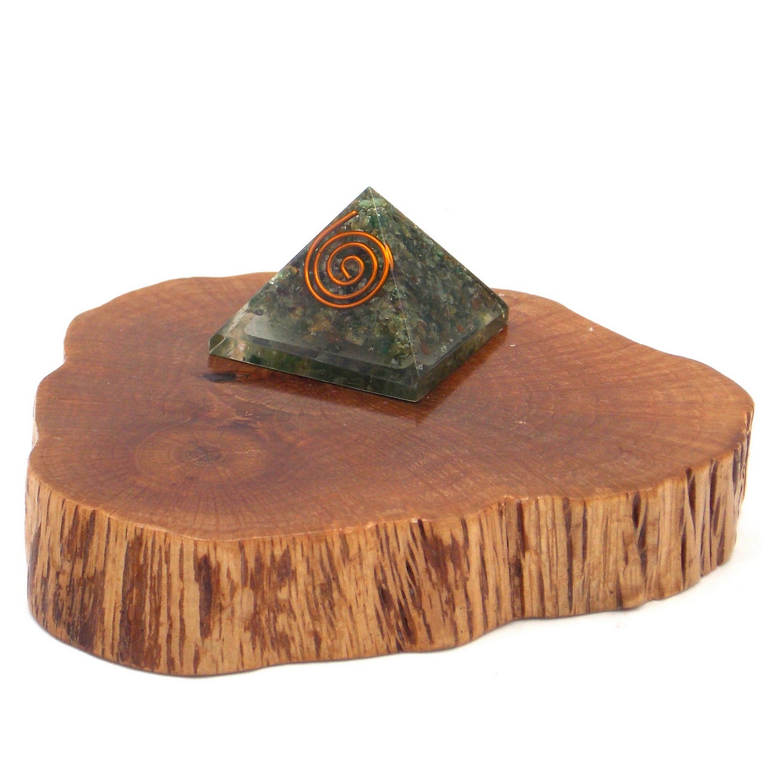 Pirámide de orgonita de aprox. 3cm de Jade