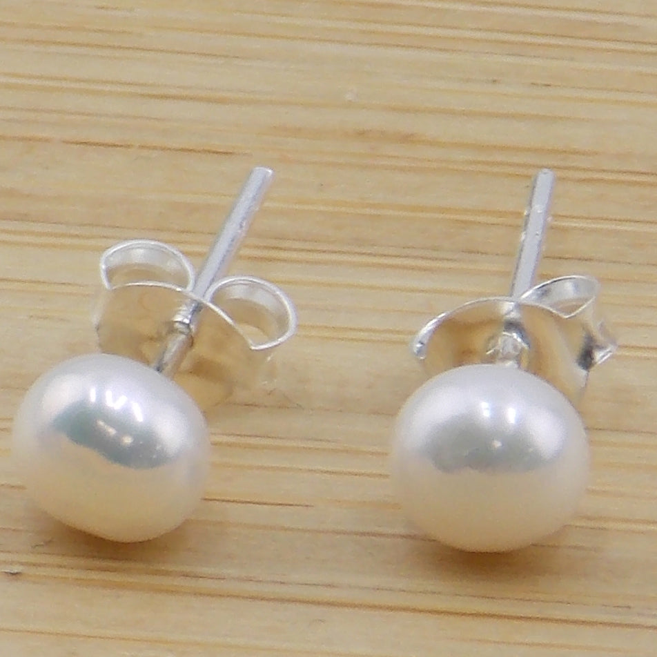 Pendientes de perla natural de cultivo