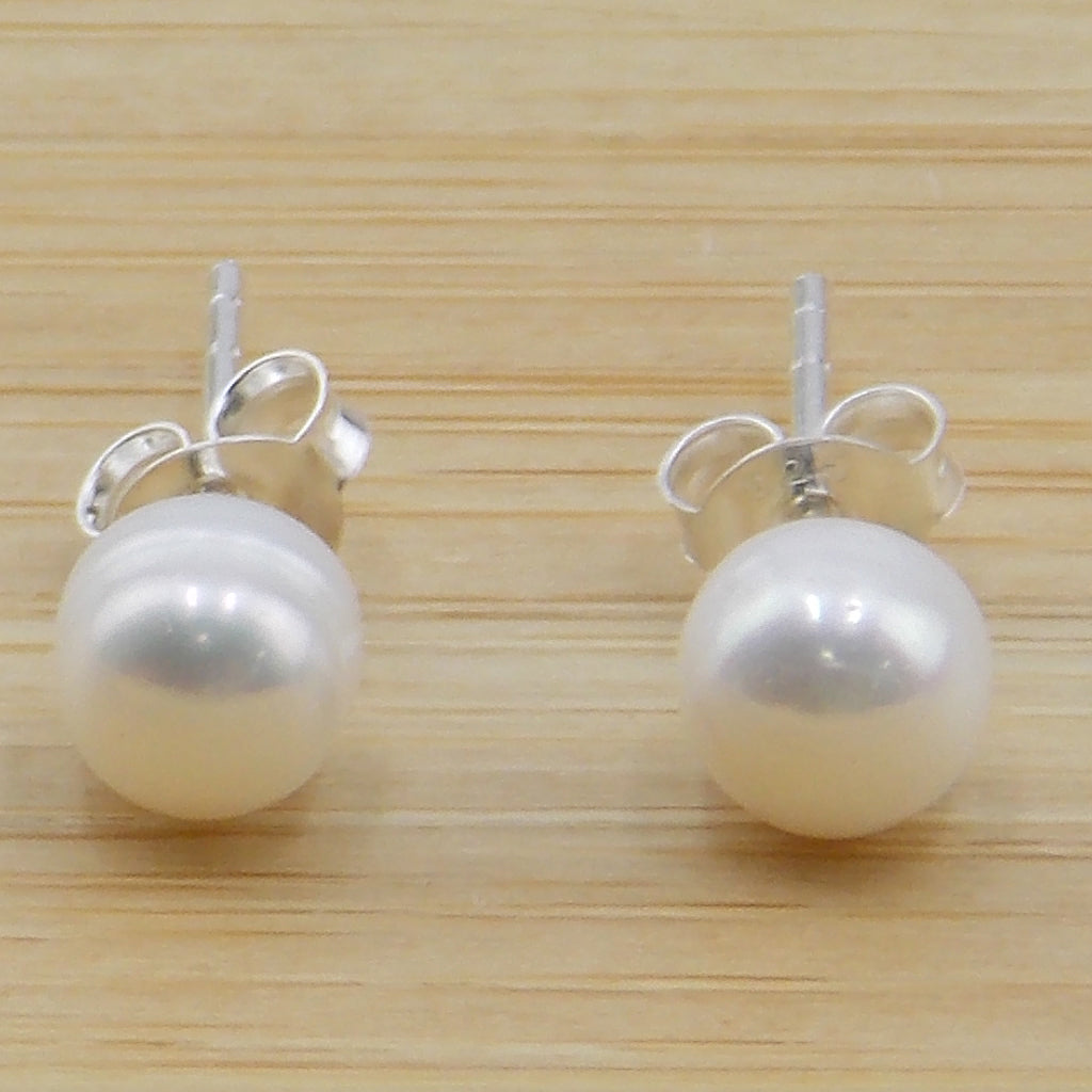 Pendientes de perla natural de cultivo