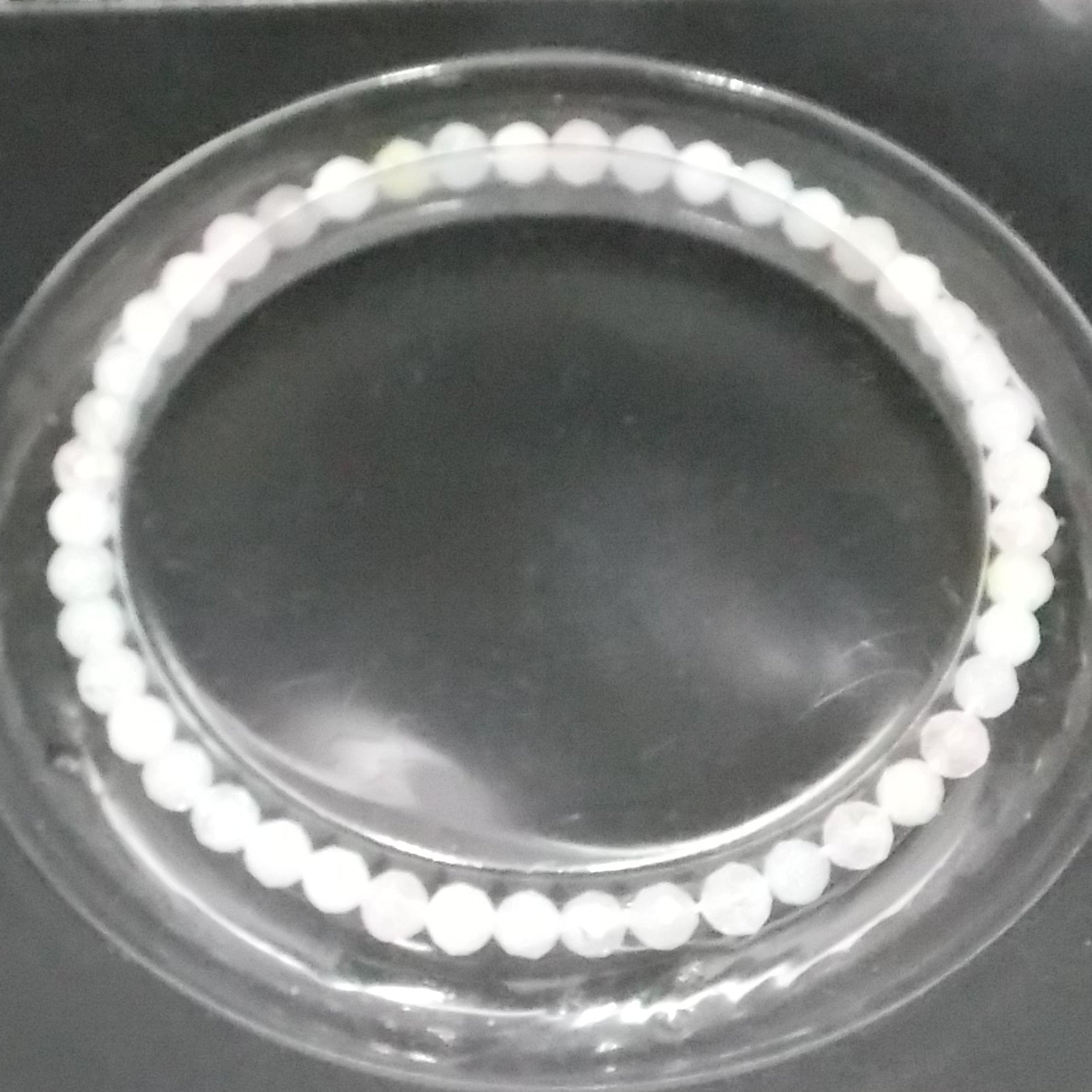 Pulsera de piedra natural de Morganita facetada de 4mm
