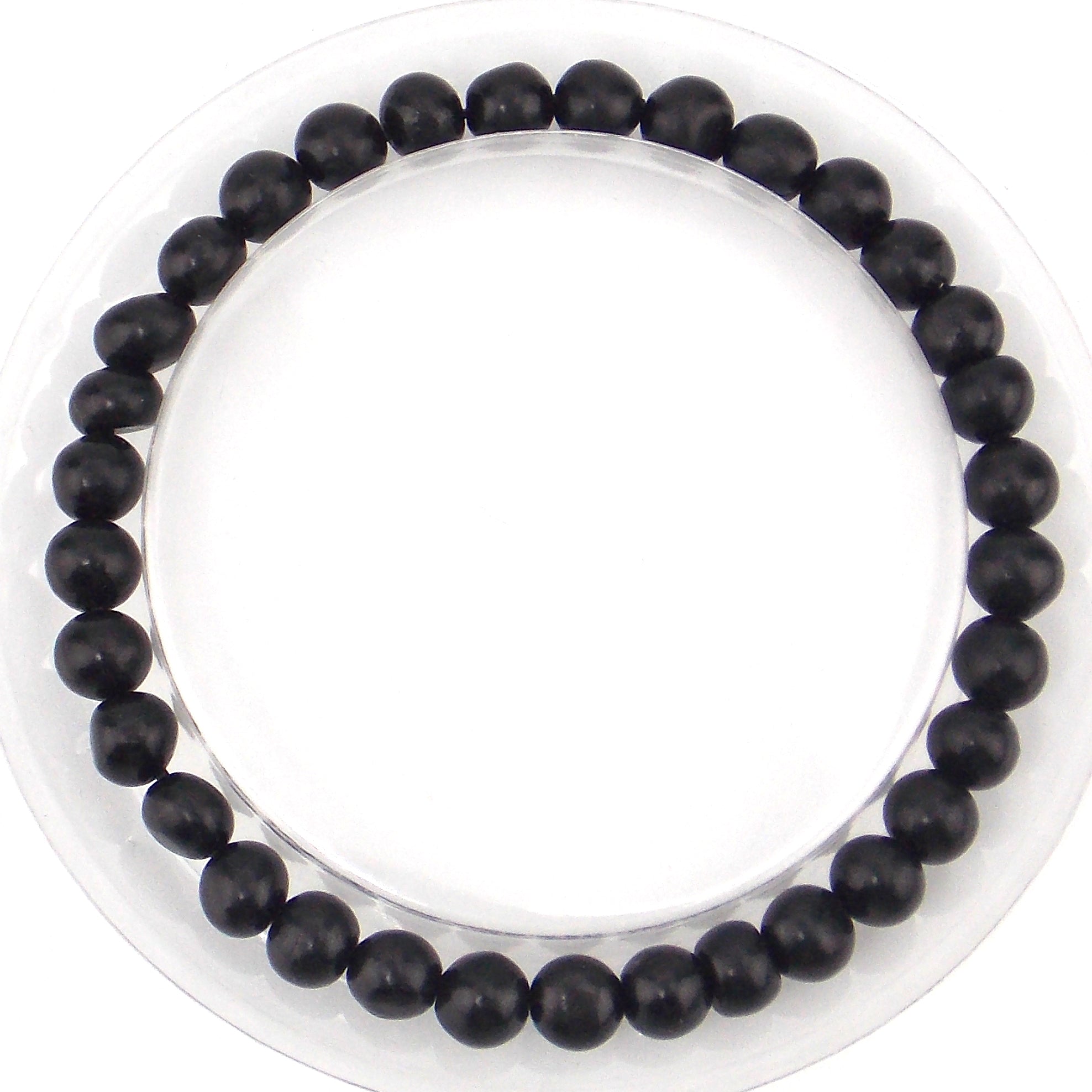 Pulsera de piedra natural de Azabache de 6mm