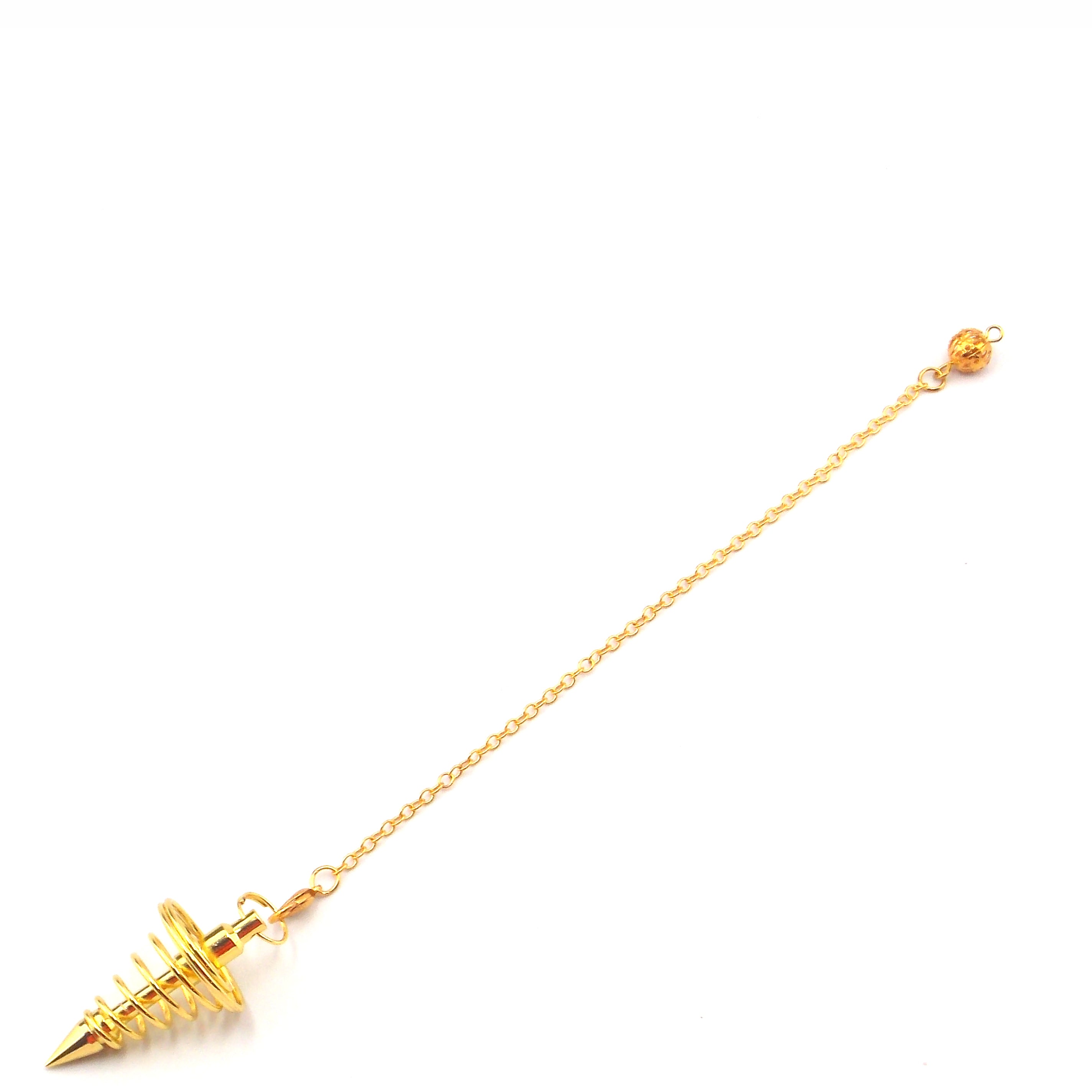 Péndulo de color dorado
