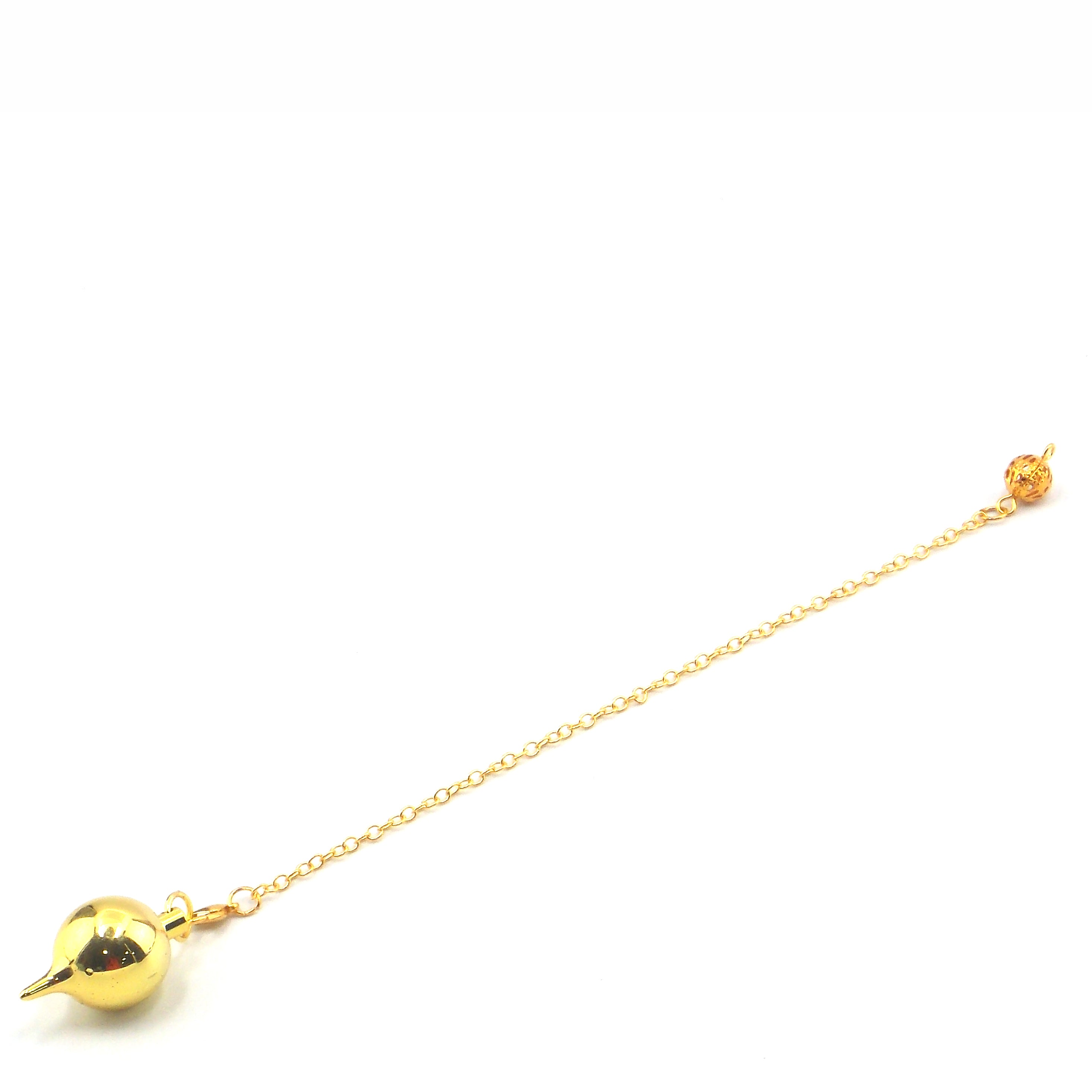 Péndulo de color dorado