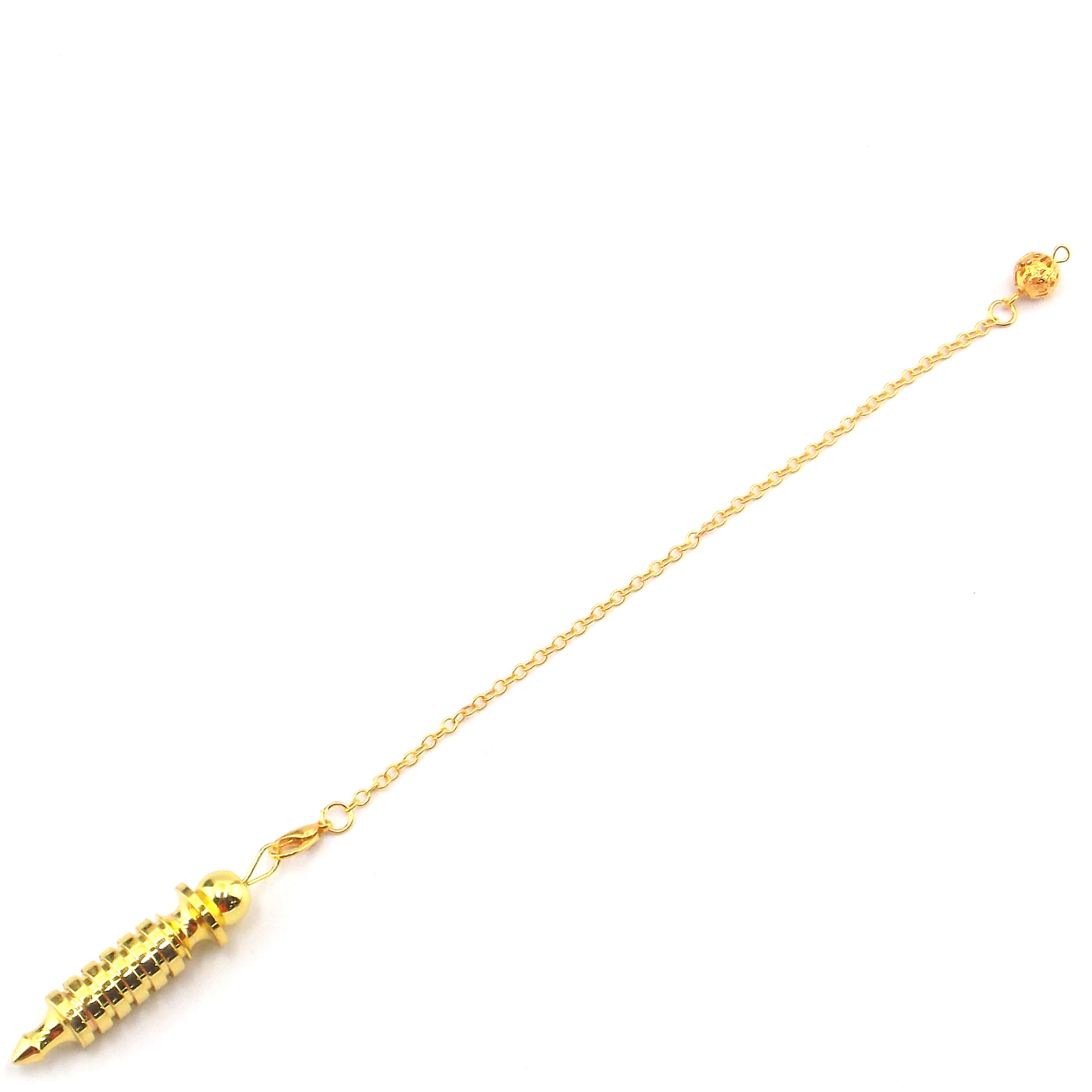 Péndulo de color dorado