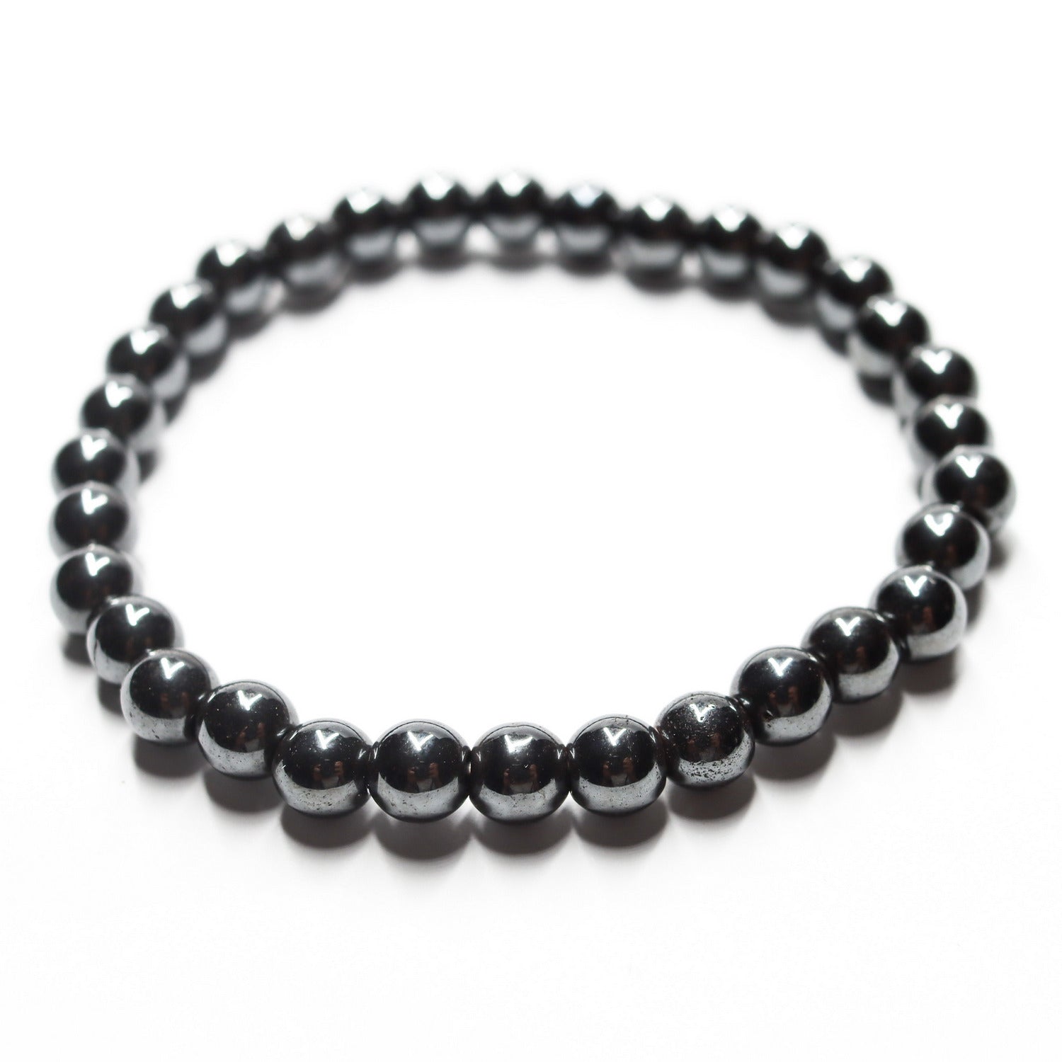 Pulsera de piedra natural de Hematite de 6mm
